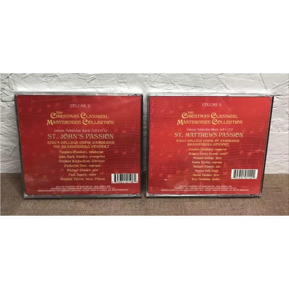 LOT of 2 The Works of J.S. Bach: The Christmas Classical Masterpiece Collection - Picture 2 of 5